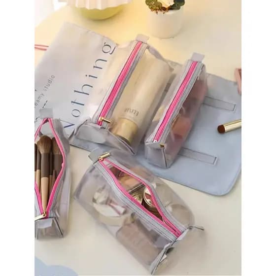 Maquiagem Dobrável De Grande Capacidade Bolsa Cosmética