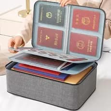 Saco de armazenamento de documentos grosso caixa família do agregado familiar multi-camada grande capacidade multi-famíl
