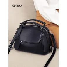 Estação Europeia Bolsa Pequena Diagonal Portátil Feminina 2026 Novo Estilo Moda Moda Couro Genuíno Bolsa de Ombro Banda