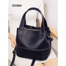 Bolsa balde de couro genuíno feminina 2026 novo estilo moda contraste cor primeira camada de couro bolsa mensageiro bols