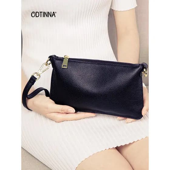 Influenciador couro genuíno senhoras saco do mensageiro 2026 novo estilo na moda bolsa de ombro mãe saco do mensageiro b