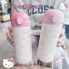 Hellokitty copo térmico menina bonito copo de água de alto valor 316 grau alimentício portátil copo de beber direto estu