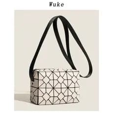 Original diamante geométrico nicho saco feminino pequeno quadrado saco verão moda High-End sentido de um ombro Diagonal