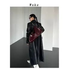 Bolsa feminina indispensável, novo estilo, sacola de grande capacidade, estilo preguiçoso, bolsa feminina, cera de óleo,