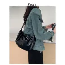 Grande capacidade novo estilo saco de bolinho de couro macio Diagonal versão coreana grande saco All-Match Commuter bols