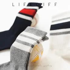 Meias masculinas primavera outono meias masculinas três barras listradas estilo Preppy meias esportivas meias de algodão