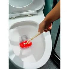 Escova de vaso sanitário importada do japão, cabelo macio, escova de vaso sanitário, ângulo completo, cabo longo, escova