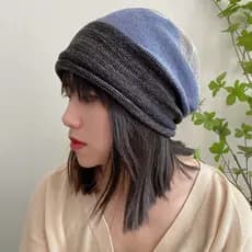 Verão literário Retro grande versão rosto grande cabeça grande pilha chapéu estilo fino respirável algodão linho senhora