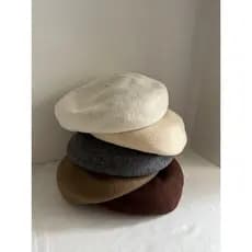 Moda na moda boina influenciador engrossado branco quente versão Extra grande boina tipo nuvem circunferência da cabeça