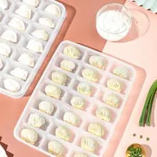 Caixa de bolinho doméstico de qualidade alimentar cozinha geladeira caixa de armazenamento arrumado artefato Wonton caix