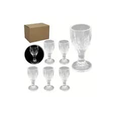 Mini Taça Licor Shot Vidro 6 Peças Cosy - ESV