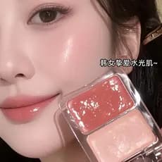 Coreano menina grupo brilho de água blush creme brilho de água blush paleta alto brilho blush bens domésticos barato Su