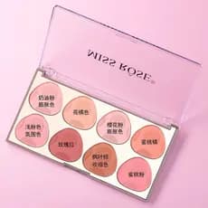 MISSROSE paleta de Blush de oito cores, expansão, cor retrátil, fosco, perolado, ilumina o tom da pele, estudante, maqui