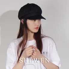 Chapéu feminino verão primavera pequena circunferência da cabeça octogonal boina feminino britânico Retro tamanho pequen