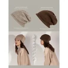 Outono inverno Alpaca lã Curling pilha chapéu feminino All-Match chapéu de lã cinza masculino chapéu frio chapéu de malh
