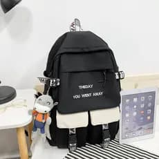 Estudante mochila ins na moda mochila de grande capacidade júnior escola feminina mochila masculina versão coreana estud