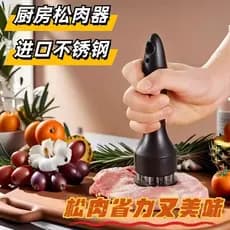 Agulha de gravata de carne, aço inoxidável, coxa de frango, asa de frango, carne solta, agulha de carne, martelo de carn