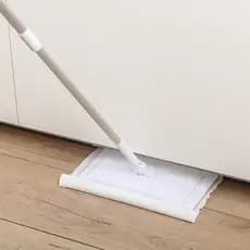 Esfregão plano doméstico de tamanho grande, sem mão, remoção eletrostática de poeira, molhado, seco, dupla utilização, p