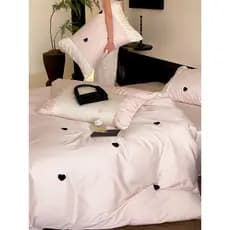 Roland Home Textiles Girl Light Luxury High Count Algodão de fibra longa Conjunto de quatro peças de algodão puro Primav
