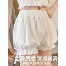 Calças de segurança verão Anti-reflexo estilo fino jk pode usar exterior branco menina Bud calças de segurança Shorts ca