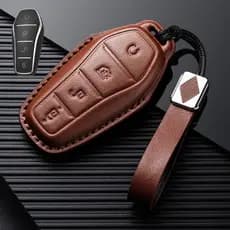 2025 estilo Biadi tang chave capa tang L nova energia couro genuíno caso chave do carro dedicado controle remoto fivela