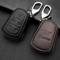 Adequado para Cadillac CT6 couro genuíno caso chave XT5 fivela ATS escudo XTS carro XT4 chave capa decoração do carro