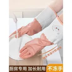 Inverno velo-luvas de lã lavar louça trabalho doméstico limpeza cozinha tipo durável lavar louça roupas dedicadas à prov