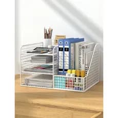 Organizador de arquivos de armazenamento de mesa rack doméstico caixa de arquivo de chão grande capacidade caixa de arma