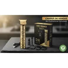 Máquina de Cortar Cabelo e Barba T9 Dragon Profissional Aparador Recarregável USB Sem Fio Acabamento Pezinho