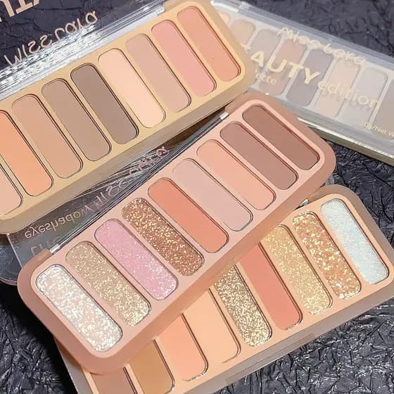 Miss lara paleta de sombras de nove cores maquiagem diária paleta de cimento terra cor Blush alto brilho reparação fosco