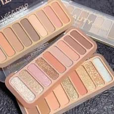 Miss lara paleta de sombras de nove cores maquiagem diária paleta de cimento terra cor Blush alto brilho reparação fosco