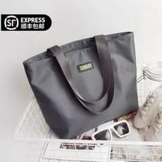 Japão Muji novo estilo Original Tote feminino grande capacidade simples pano de náilon All-Match impermeável Oxford port