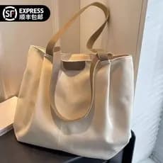 Japão Muji bolsa de ombro 2026 novo estilo trabalho Commuter bolsa de lona de grande capacidade sacola feminina estudant