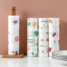 Pano preguiçoso molhado e seco suprimentos de cozinha papel limpeza doméstica engrossado pano de prato descartável domés