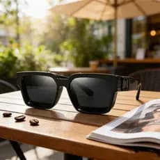 Novo estilo de óculos de sol masculinos e femininos, óculos de sol retangulares, óculos de sol retrô, óculos de sol quad