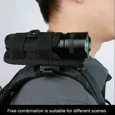 Lanterna tática bolsa de cintura lanterna durável acessórios de iluminação de caça Kit de sobrevivência capa de lanterna
