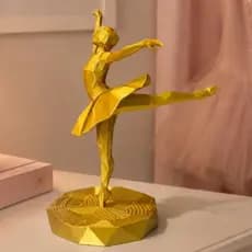 Escultura Bailarina Balé Clásico Decoração Elegante Minimalista Enfeite Decorativa Presente  Dança