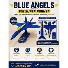 Kit Card Para Montar do Avião F/A-18 Blue Angels Hornet Paixão Aviação Militar jato