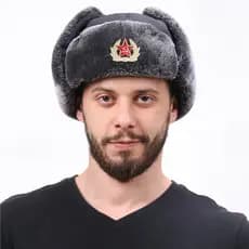 Nordeste chapéu à prova de frio mongólia chapéu de inverno russo emblema Lei Feng chapéu à prova dwaterproof água ao ar