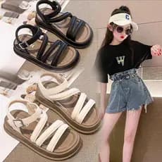 Crianças meninas sandálias dedo do pé aberto temperamento verão novo estilo moda versão coreana princesa estudante bonit