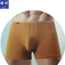 Frete grátis 8168 Jianjiang (preço de 2 peças) Cuecas boxer masculinas de camada dupla de algodão elástico Lycra Boxer 4