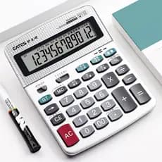 EATES/EATES Calculadora de voz de 12 dígitos BS-6000A-S Despertador Calendário Calculadora de tela grande cinco em quatr