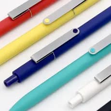 KACO MIDOT Point Gel Pen Push Tipo Clipe de caneta de Metal Haste de cor fosca Caneta preta para escrita 0.5 mm