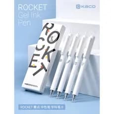 Caneta de Gel KACO Jingdian Ocean Story Caneta preta de secagem rápida Tipo push de alto valor Conjunto de 3 peças Recar