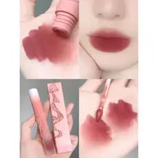 Gogotales gogotales em relevo arco lábio lama veludo fosco fosco esmalte labial estilo estudante batom barato