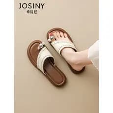 Zhuosini chinelos femininos 2026 verão novo estilo chinelos planos sapatos femininos chinelos exterior praia