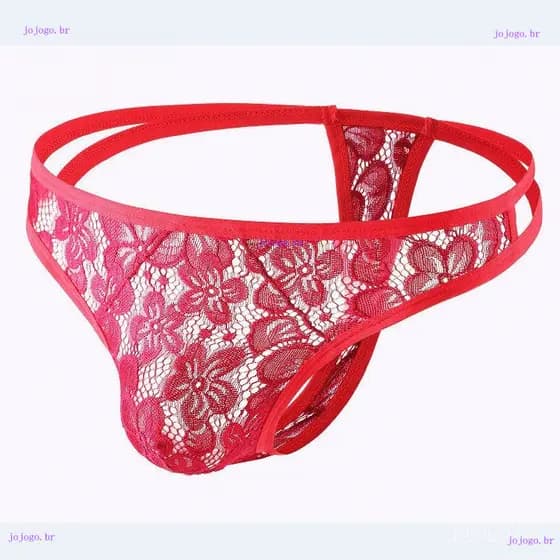 Cueca Masculina de Renda em Malha Confortável e Respirável WG9O