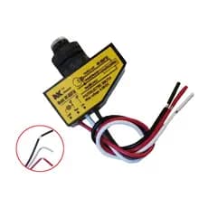 Interruptor de Controle Automático com Sensor de Luz NK-/F50 3.5A DC12V 24V 36V 48V, Interruptor Fotocélula do Anoitecer
