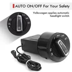 Módulo de Controle de Farol Automático com Sensor de Luz Compatível com VW Golf MK4, Passat B5 e Polo