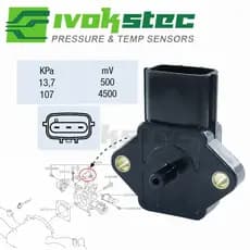 22627AA220 PS60-01 Sensor de Pressão Absoluta do Coletor de Admissão para Subaru Impreza, Forester, Legacy, Baja, Outbac